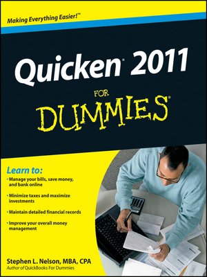 cover image of Quicken 2011 For Dummies